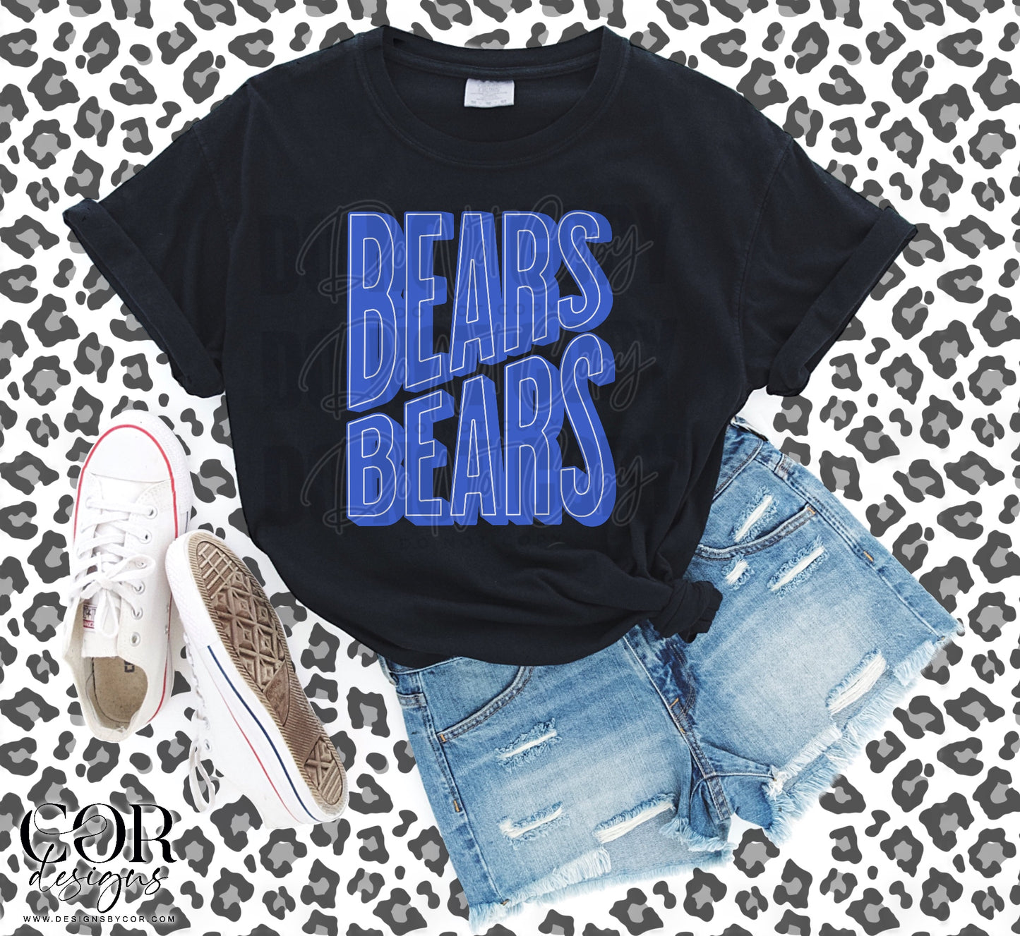 Bears Blue Font