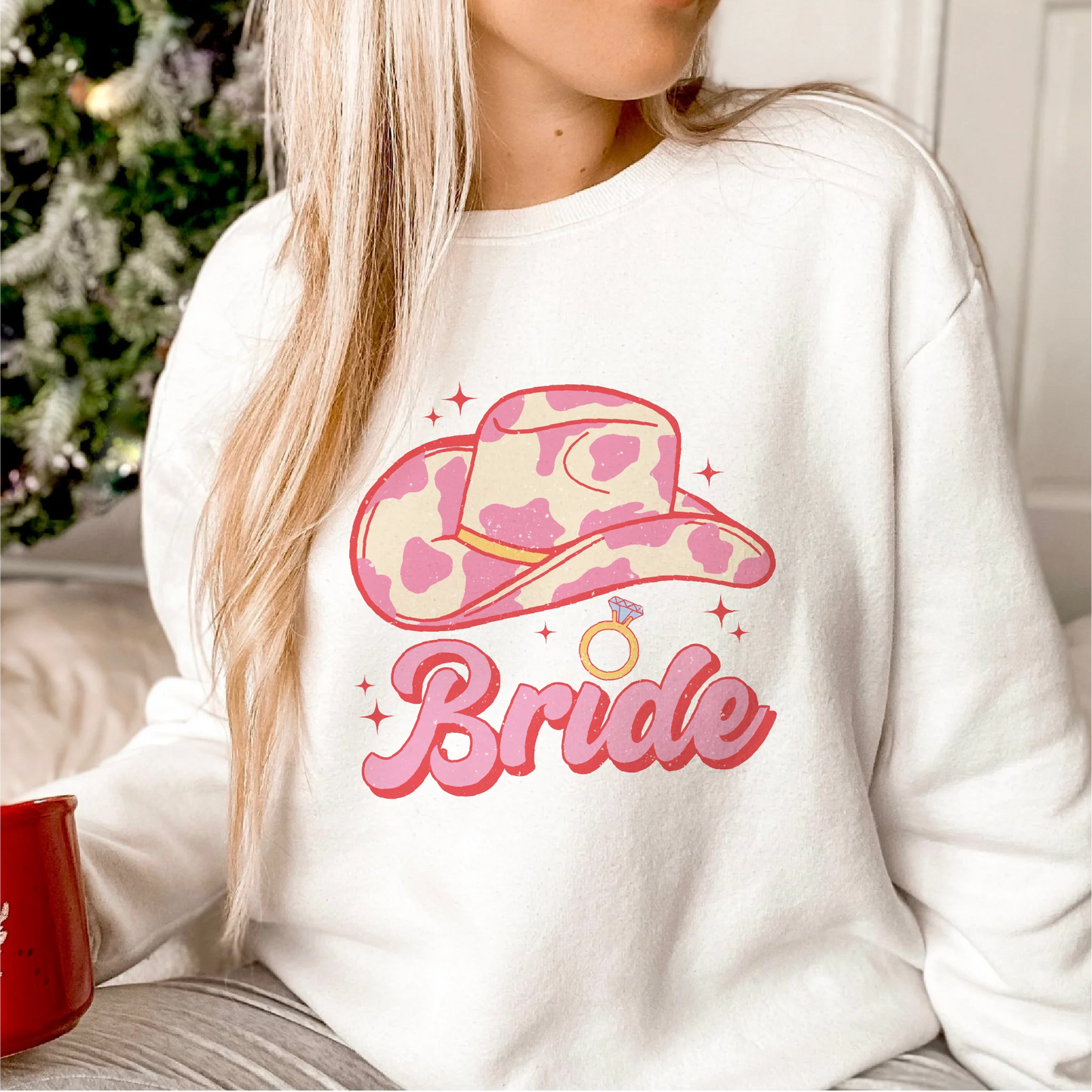 Bride, pink cow print