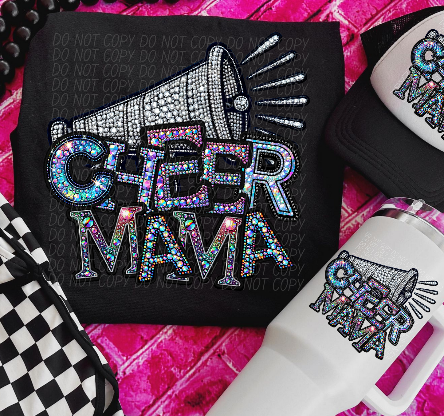 Rhinestone Cheer Mama