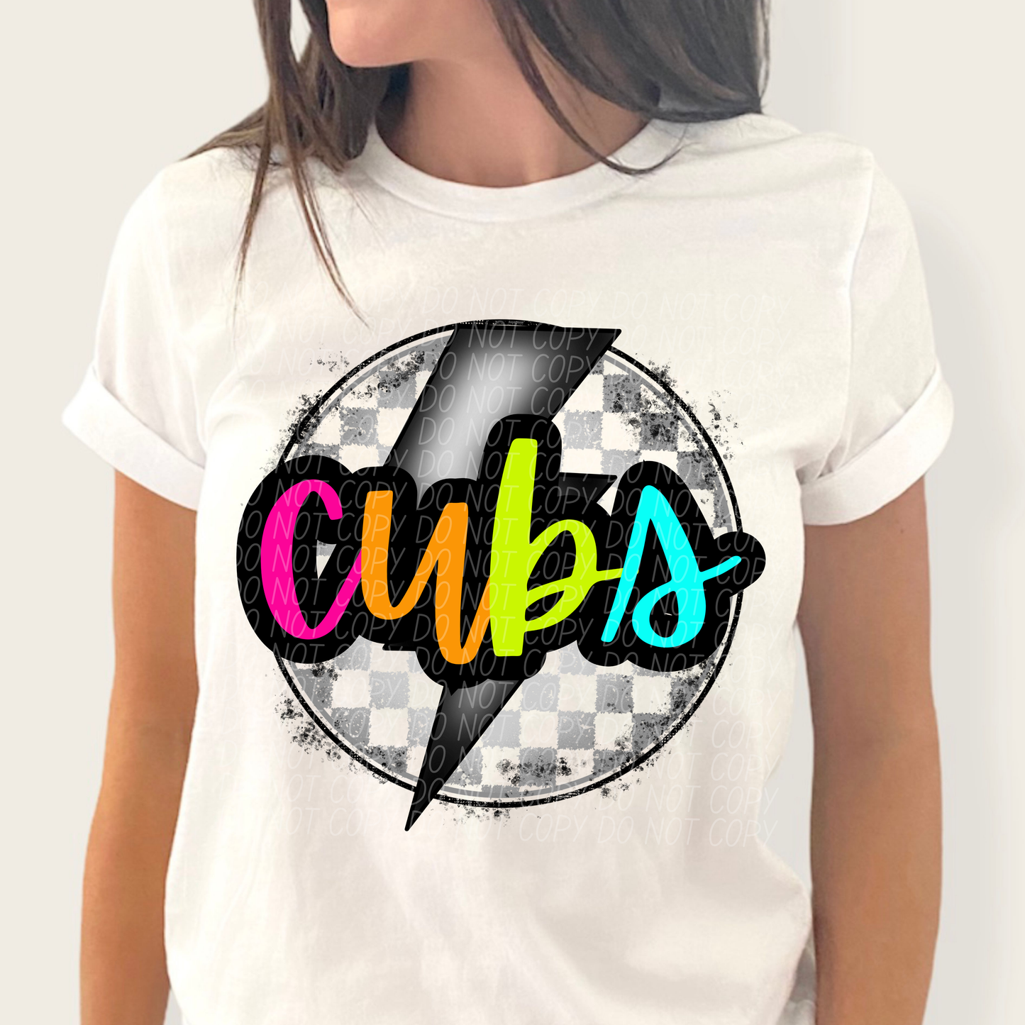 Rainbow Cubs Checkered Bolt