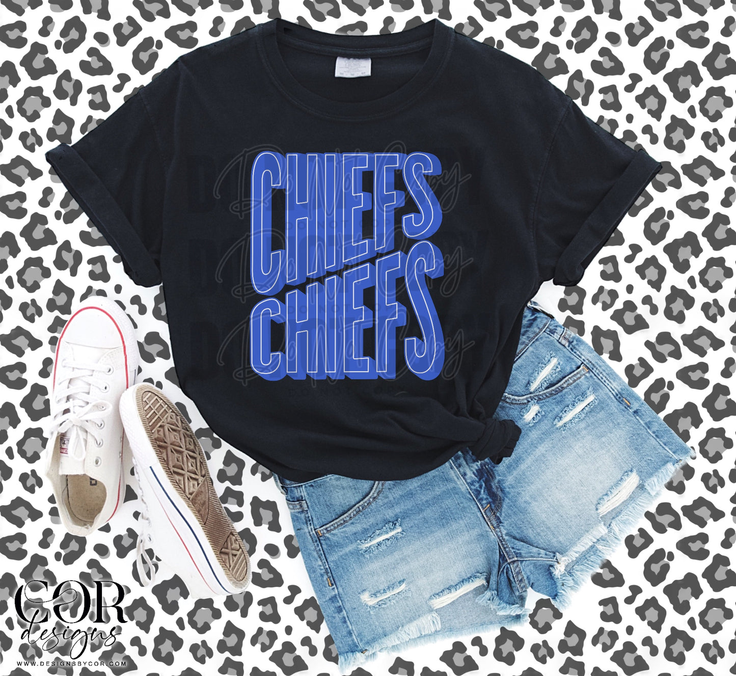 Chiefs Blue Font