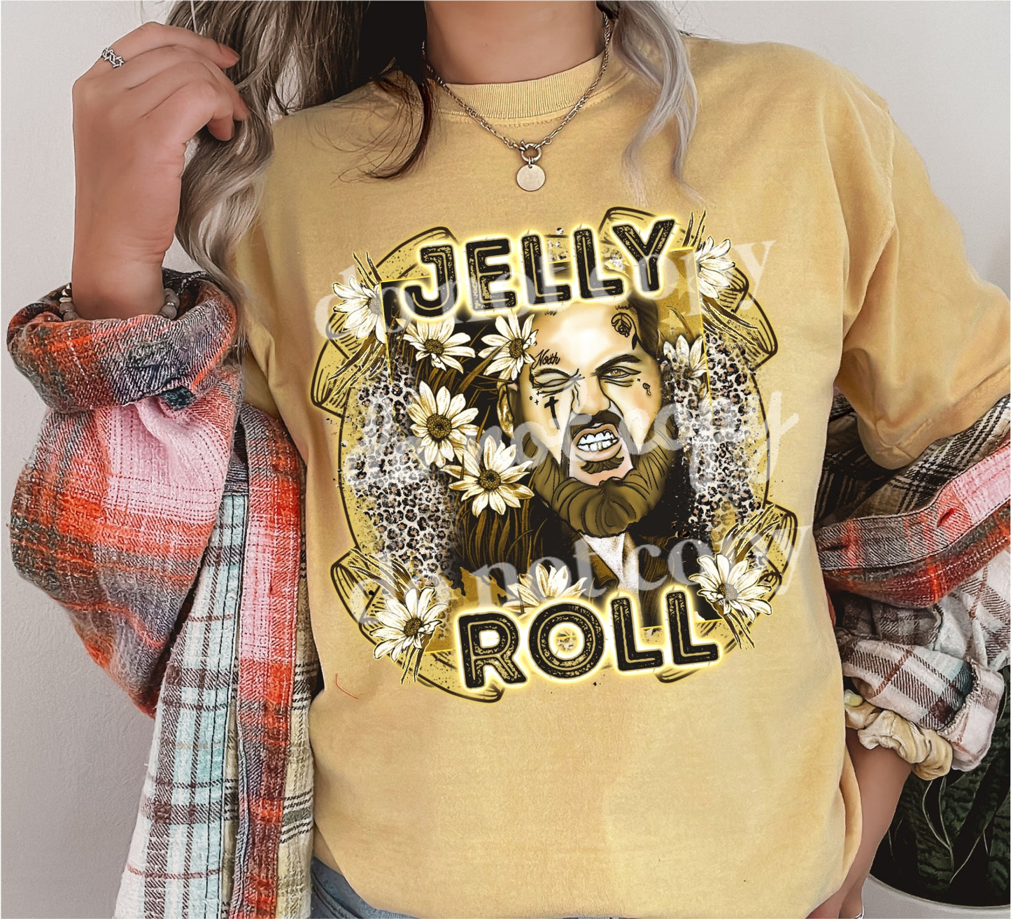 Jelly Roll Leopard Daisy-DTF Transfer