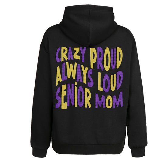 Loud Proud Senior Mom (PURPLE/GOLD) - DTF Transfer