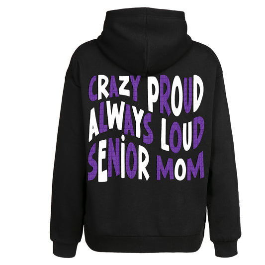 Loud Proud Senior Mom (PURPLE/WHITE) - DTF Transfer