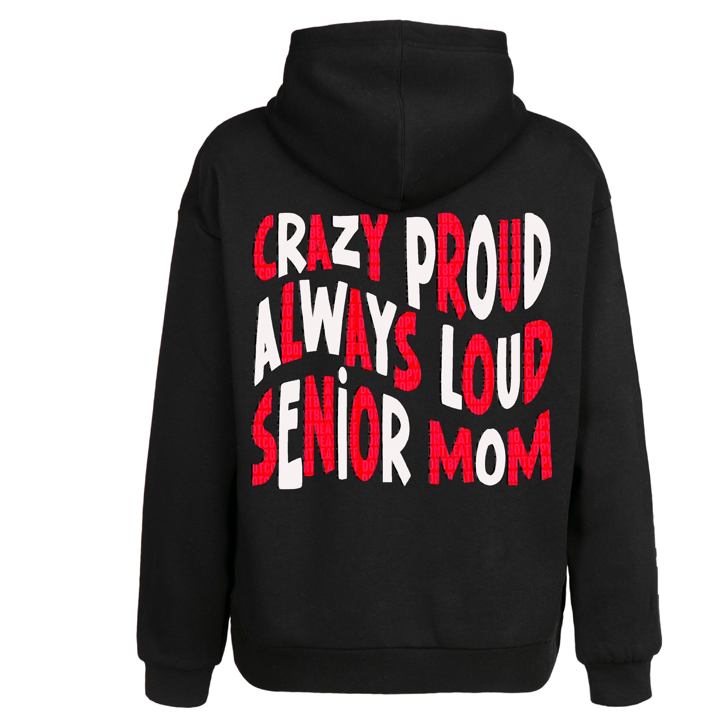 Loud Proud Senior Mom (RED/WHITE) - DTF Transfer