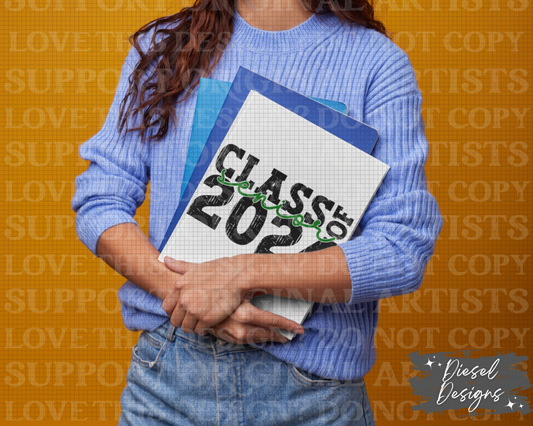 Class of 2024-Green Glitter