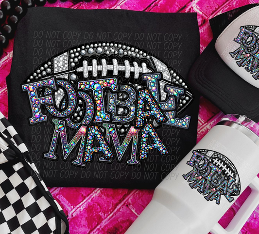 Rhinestone Football Mama