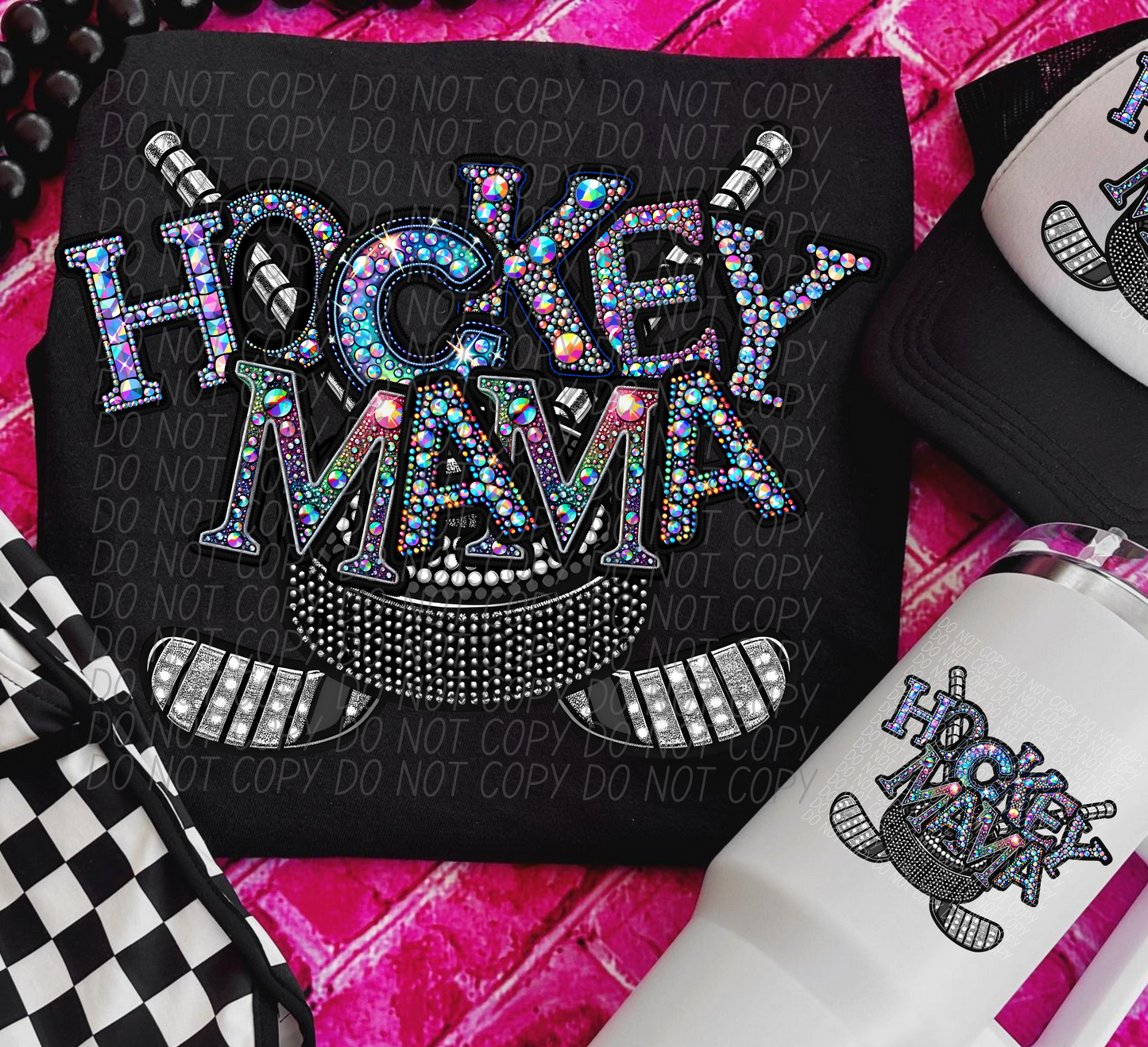 Rhinestone Hockey Mama