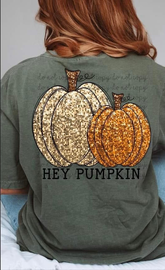 Hey Pumpkin Sequin - Back