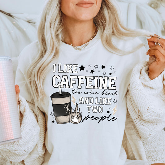 CAFFIENE AND 2 PEOPLE-LIGHT SHIRTS