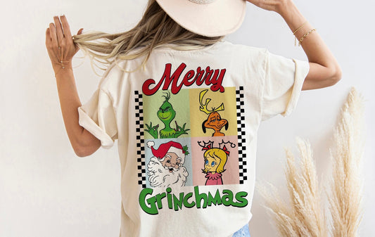 Merry Grinchmas, black checkered