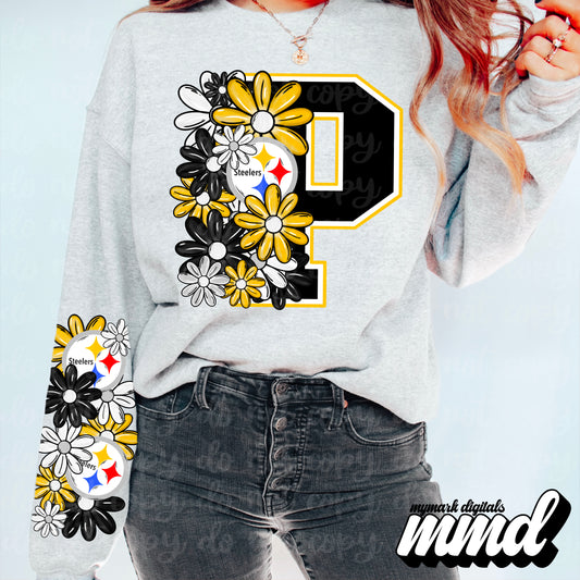 Floral Pittsburgh  Steelers - SLEEVE