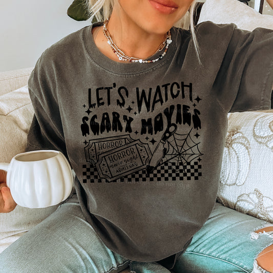 Let's Watch Scary Movies-BLACK