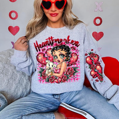 Betty Boop Heartbreaker SLEEVE-DTF Transfer