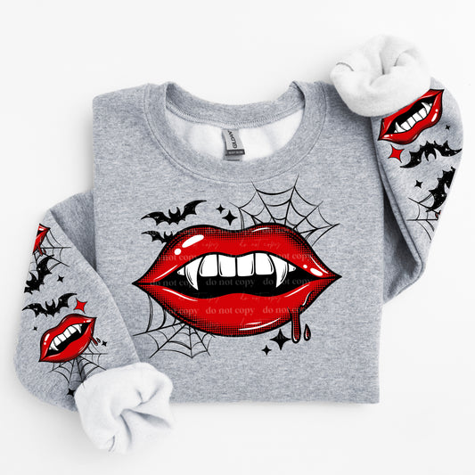 Vampire Lips Web BLACK