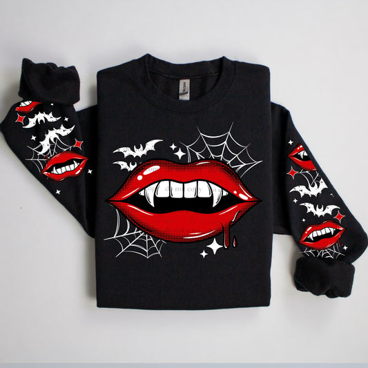 Vampire Lips Web WHITE SLEEVE (Set of 2)