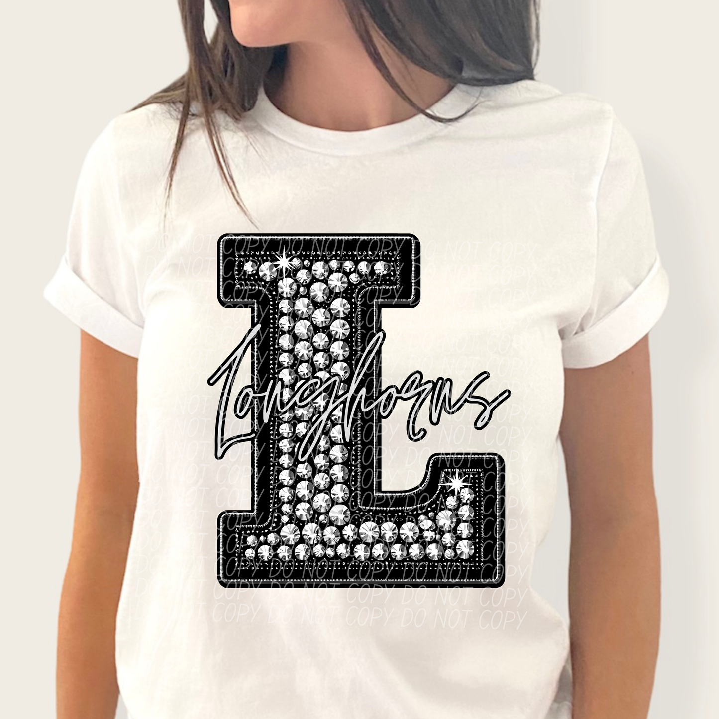 Rhinestone Longhorns