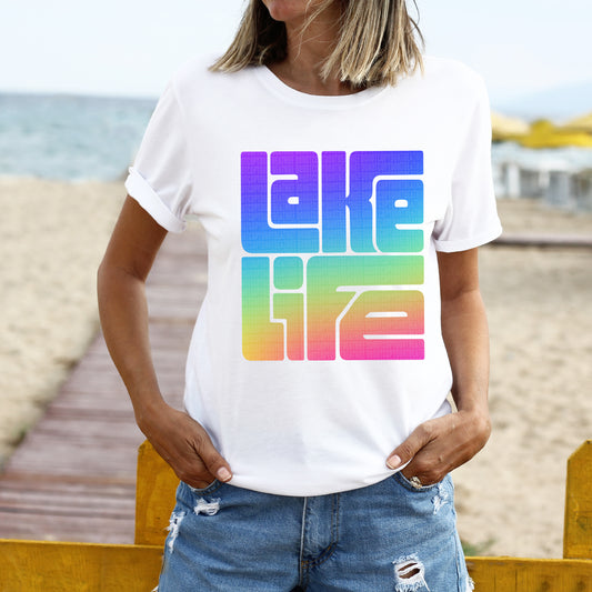 Lake Life (Rainbow Gradient)- DTF Transfer