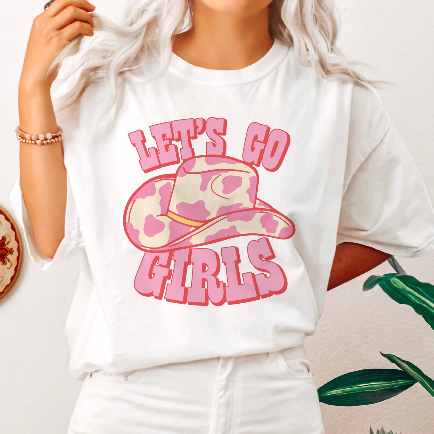 Let's go girls, pink cow print