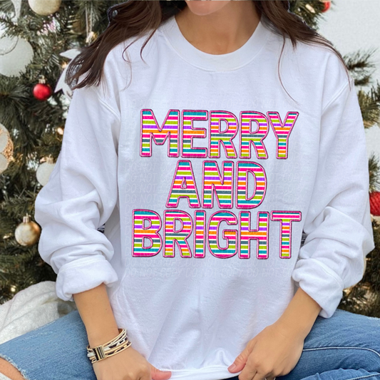 Merry and Bright Stripes