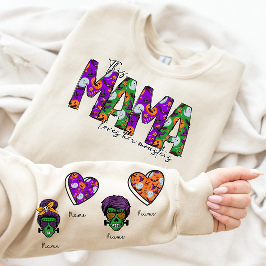 This Mama Loves Her Monsters - INDIVIDUAL SLEEVE MONSTERS