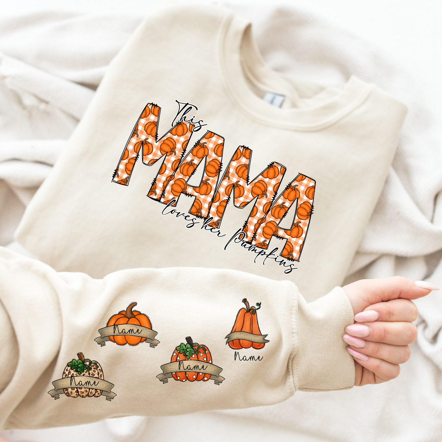 This Mama Loves Her Pumpkins - SLEEVES NOT INCLUDED SEPARATE LISTING