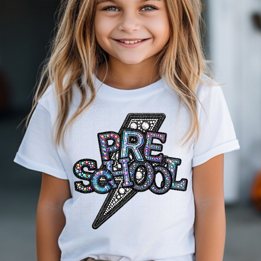 Rhinestone Pre School Bolt