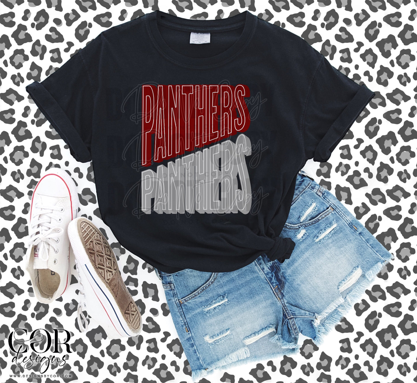 Panthers Red & Silver Font