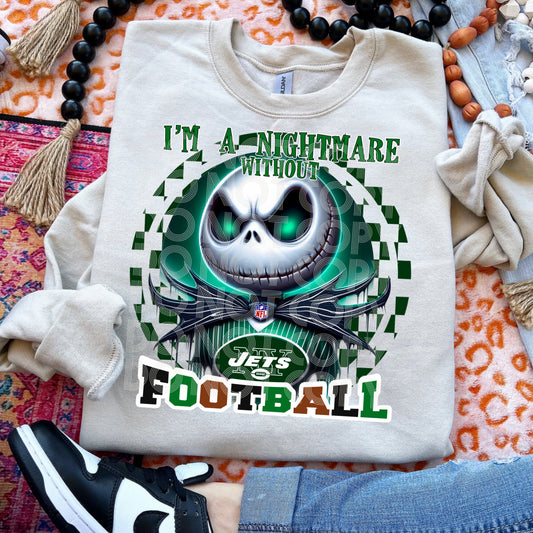 Jack Skeleton "I'm a nightmare without football NY Jets"