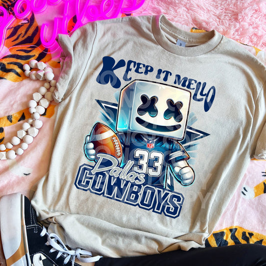 Marshmellow Dallas Cowboys "Keep it mello"