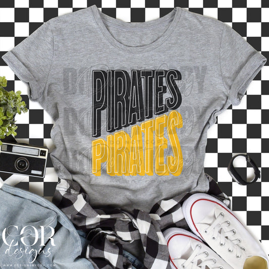 Pirates Black & Yellow Font