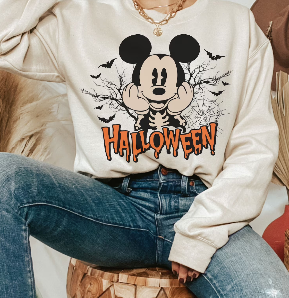 Halloween orange drip, Mickey