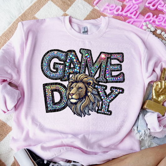 Rhinestone Game Day Lions