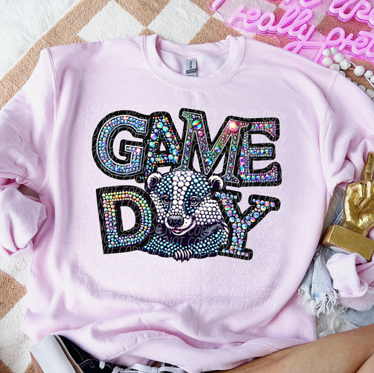 Rhinestone Game Day Badgers