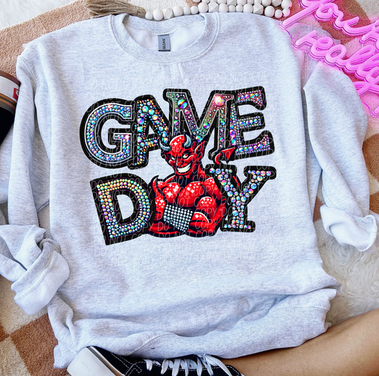 Rhinestone Game Day Devils