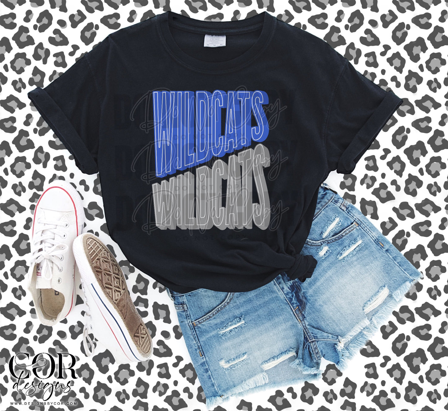 Wildcats Blue & Grey Font