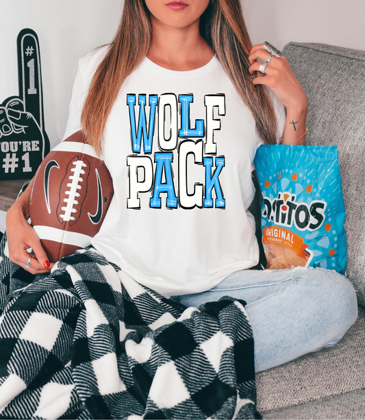 Wolf Pack Blue and White