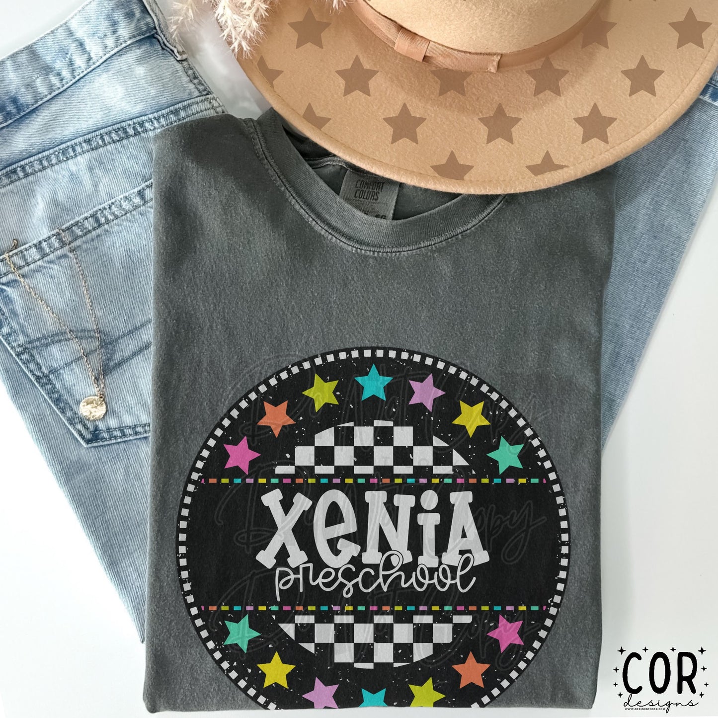 Xenia Colorful Stars & Circle