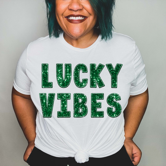 Glitter Lucky Vibes (Green)