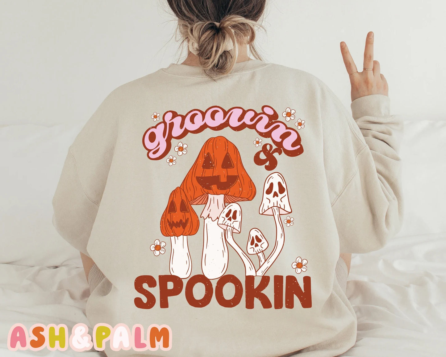 Groovin spookin pink and orange