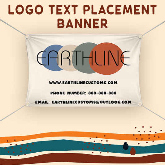 Logo Text Placement - Banner Design Setup fee
