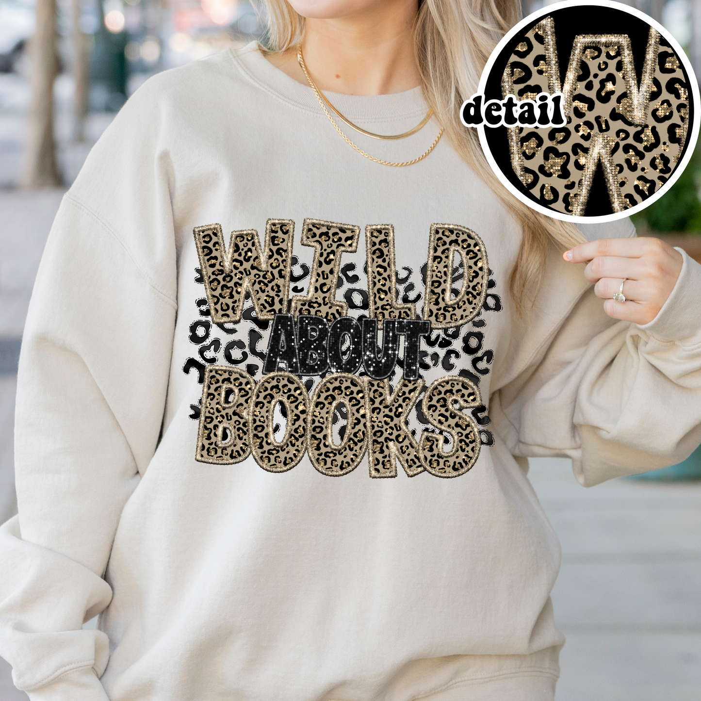 Wild About Books (Leopard, Black)