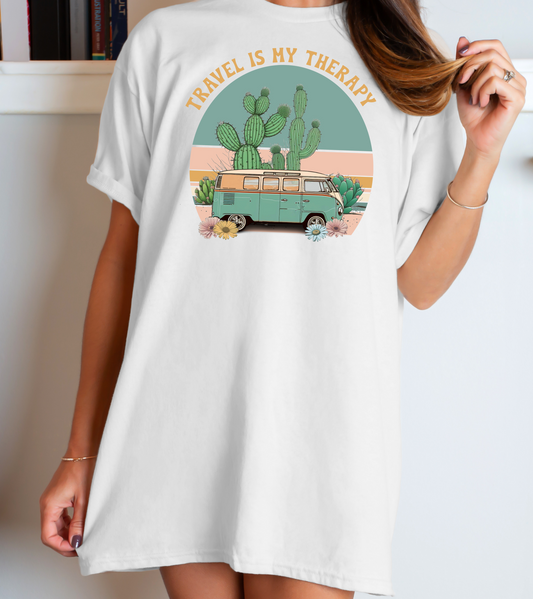 Travel Is My Therapy Cactus Van