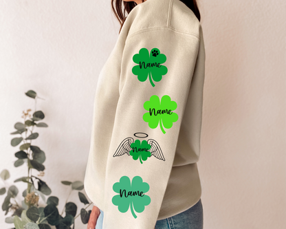 St.Patricks Day - Lucky Charms Individual Custom Names Sleeve Print -  DTF Transfer