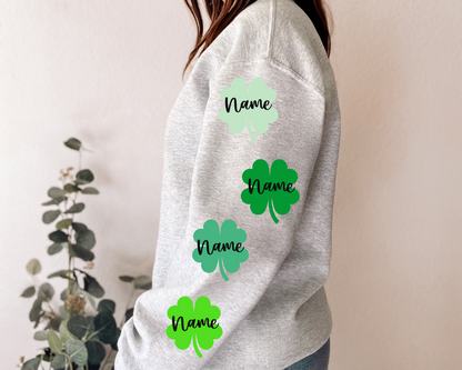 St.Patricks Day - Lucky Charms Individual Custom Names Sleeve Print -  DTF Transfer