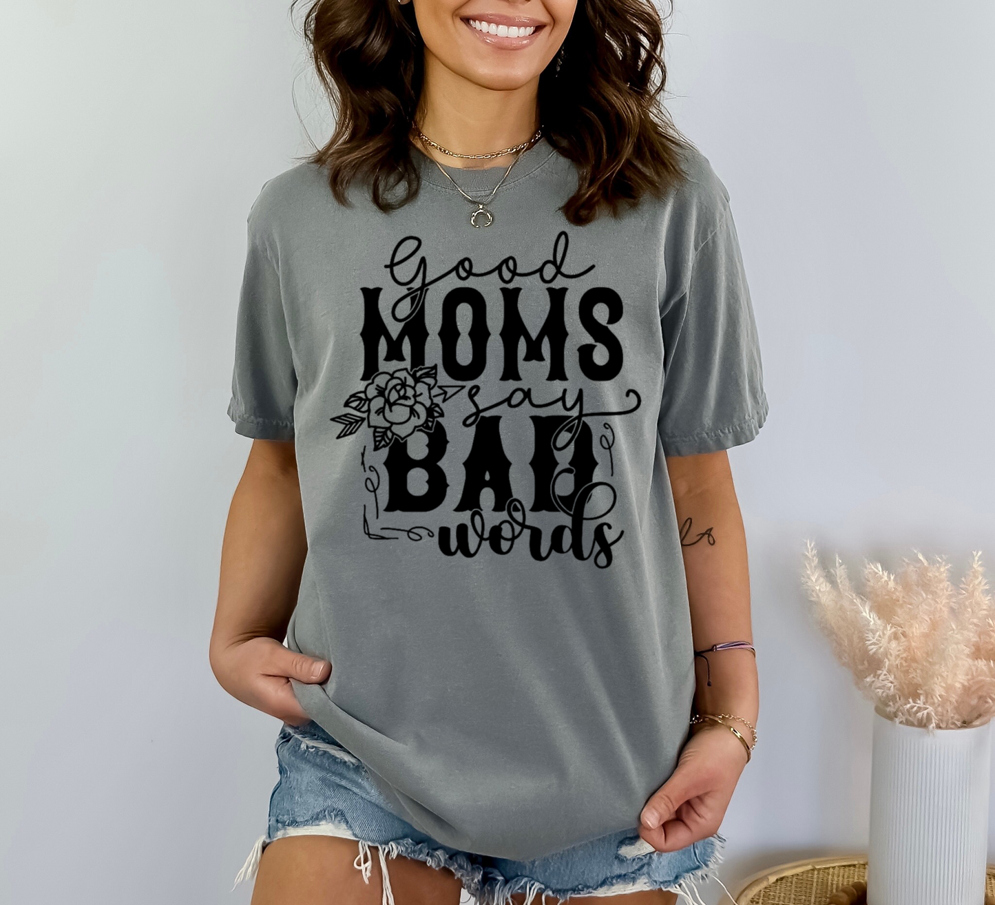 Black Good Moms Say Bad Words - DTF Transfer
