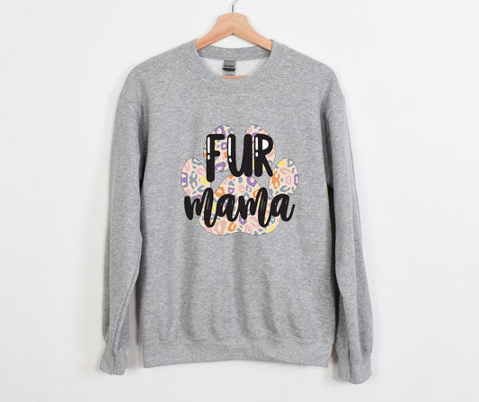 Fur Mama Leopard Paw Print DTF Transfer