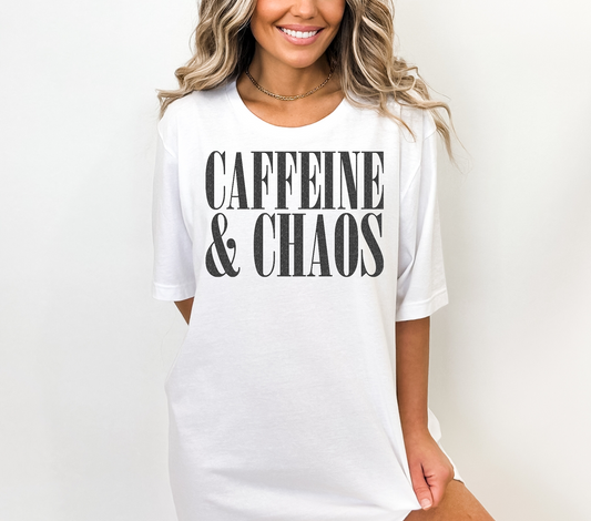 Caffeine & Chaos DTF Transfer