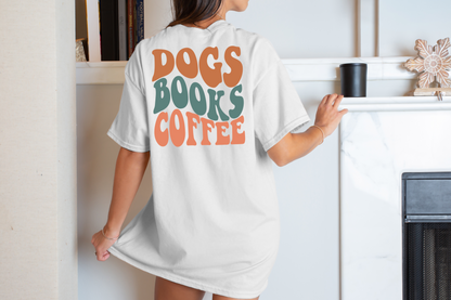 Wavy Dogs Books Coffee DTF Transfer